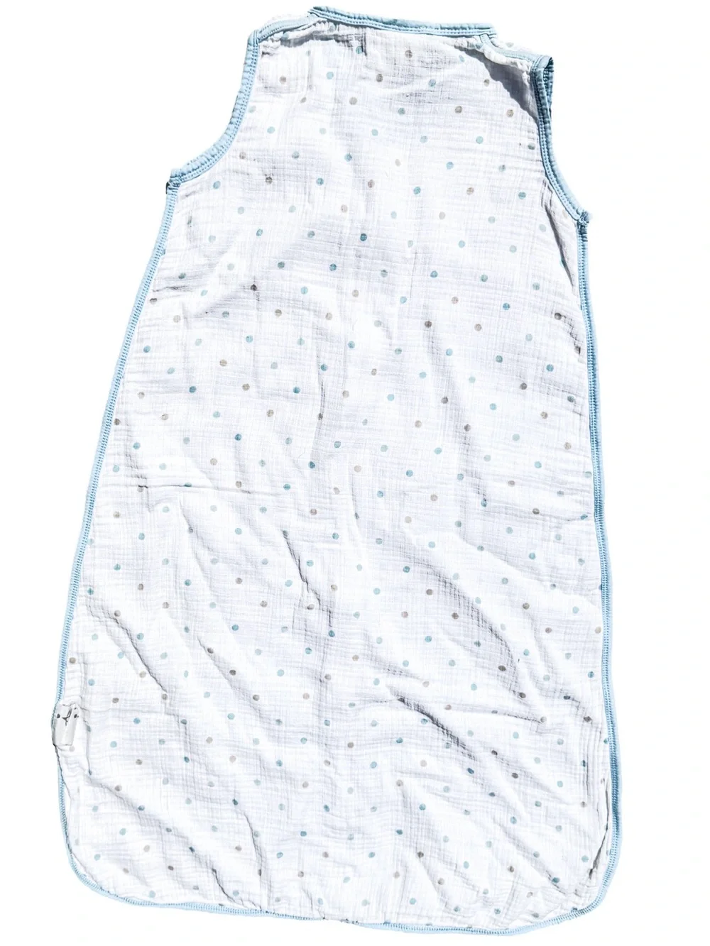 aden + anais Classic Muslin Sleep Sack Wearable Blanket Blue Polka Dot XL 18 24